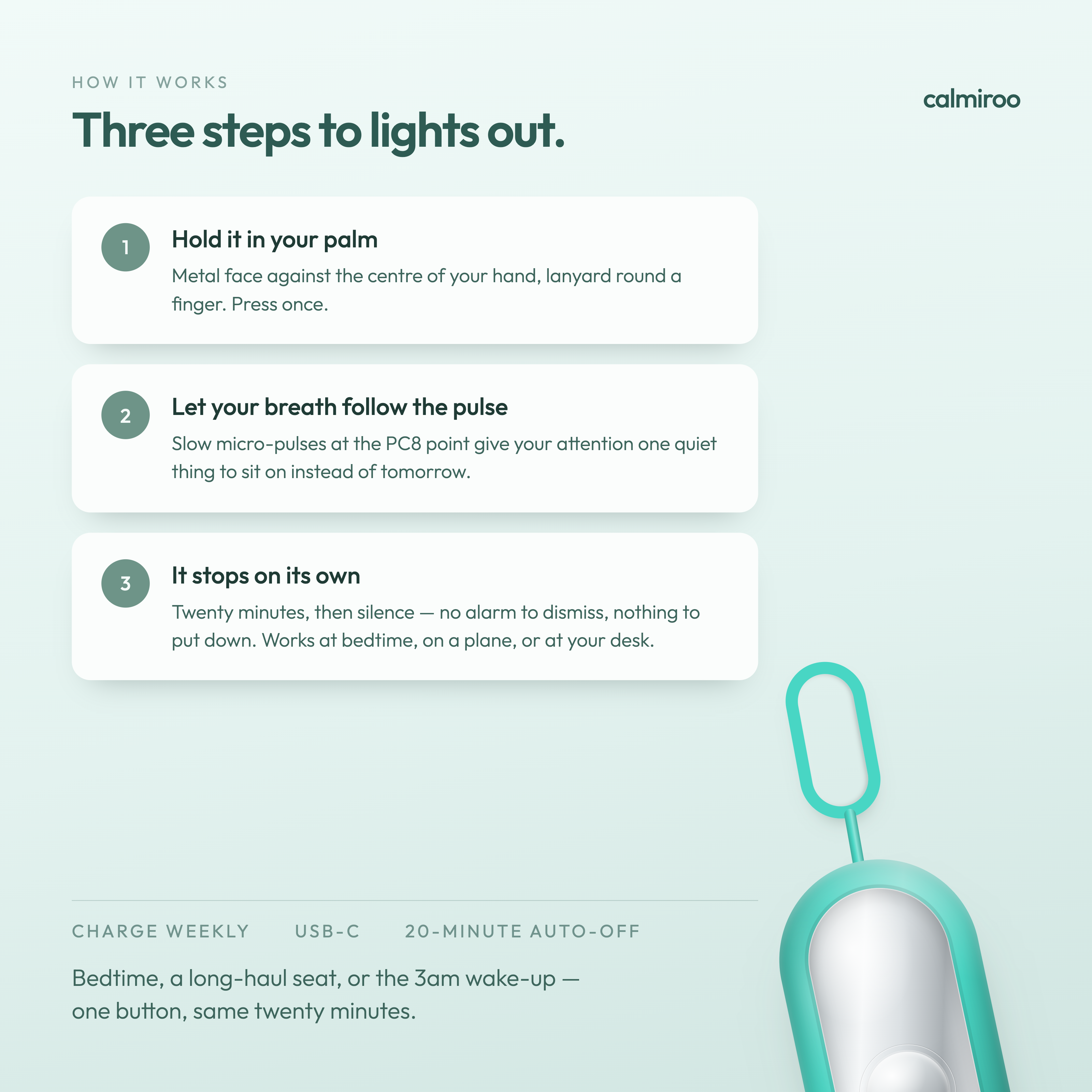 Calmiro- Handheld Sleep Aid